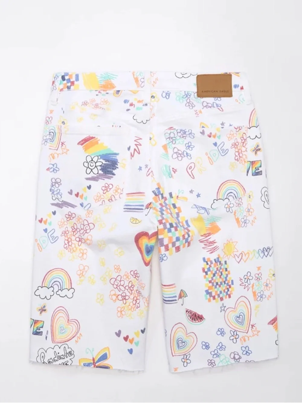 Rare Unisex AE Pride Stretch Low-Rise Baggy Bermuda Short